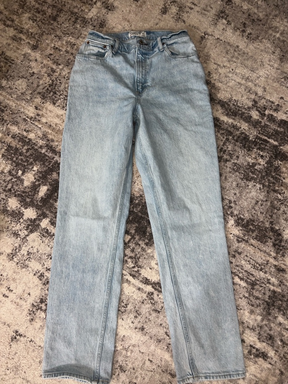 Abercrombie & Fitch Light Blue Straight Leg Jeans